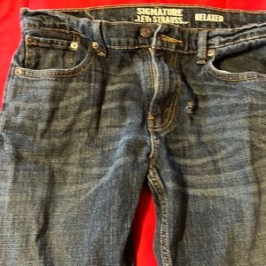 Mens Levi Strauss relaxed jeans